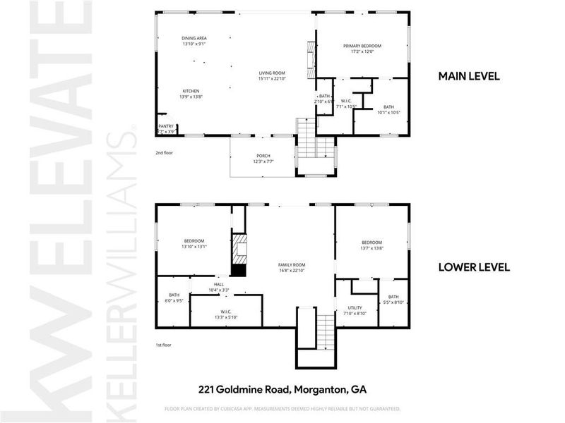 2D floor plan layout of this home in , Morganton, GA (Image 3).