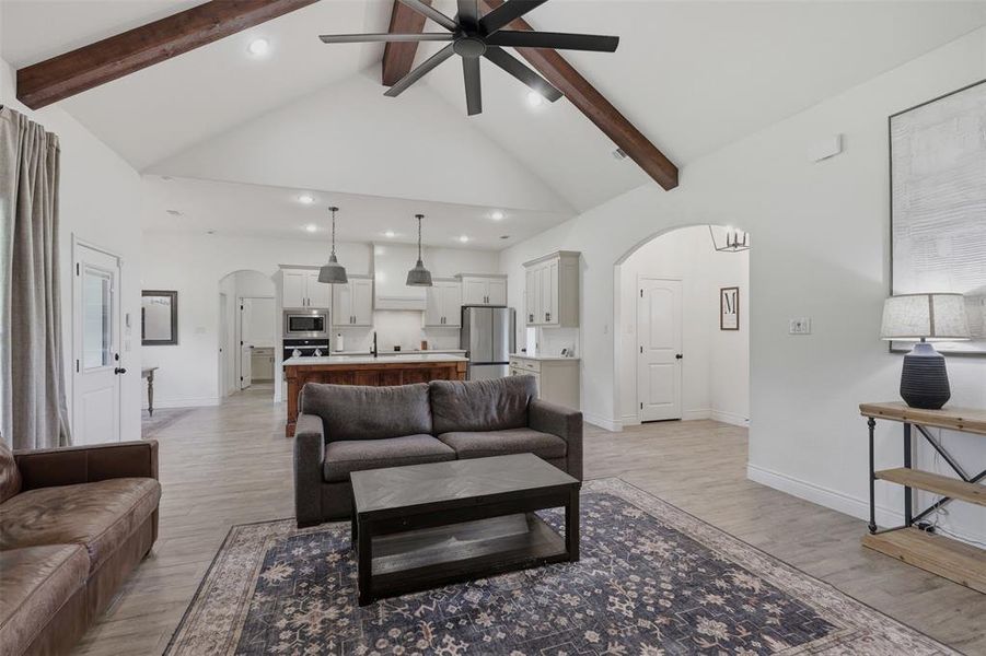 Furnished interior view inside a new home in The Ranches at Valley View, Springtown (Image 6).