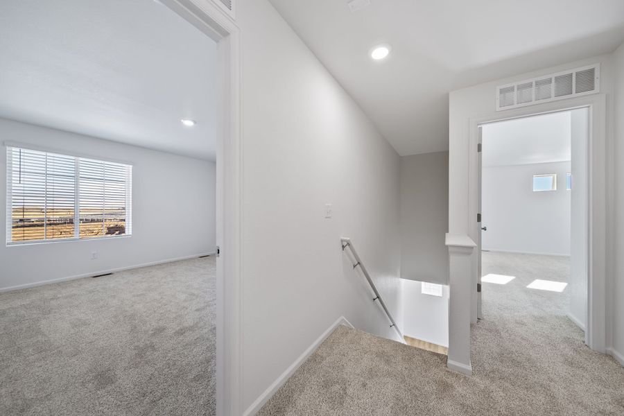 Spacious, unfurnished interior of a new home in Thompson River Ranch, Johnstown (Image 18). Spacious, unfurnished interior of a new home in Thompson River Ranch, Johnstown (Image 18).