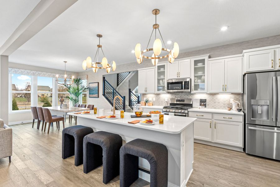 Representative furnished interior of a home built from the Wyatt by Fischer Homes in Twin Lakes, Hoschton (Image 30).