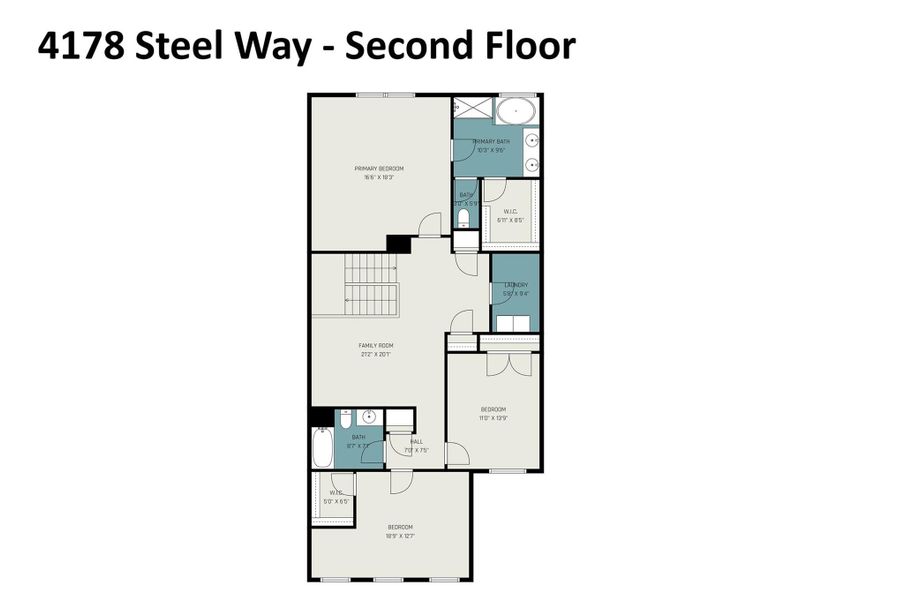 2D floor plan layout of this home in , Sherrills Ford, NC (Image 6).