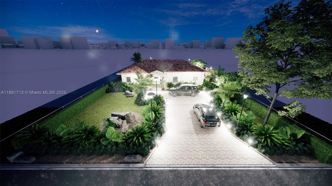 Exterior details and patio area of a home in , Miami Shores (Image 28). Exterior details and patio area of a home in , Miami Shores (Image 28).