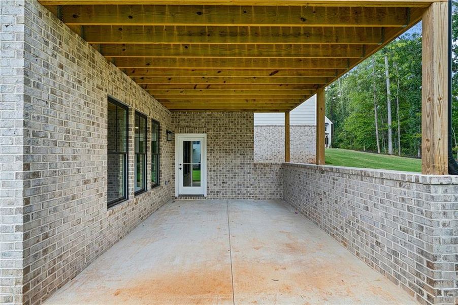 Exterior details and patio area of a home in , Atlanta (Image 26).