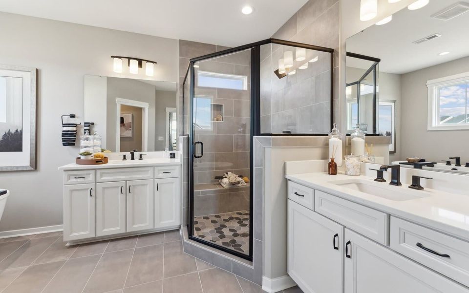 Furnished interior view inside a new home in Wendell Falls, Wendell (Image 14).