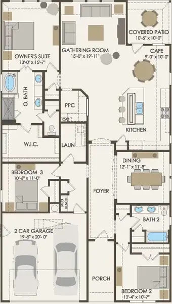 Pulte Homes, McKinney floor plan