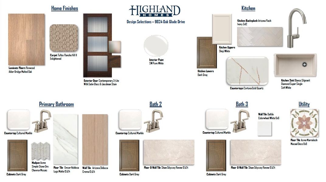 Sample of building materials used in homes in Landmark, Denton (Image 21). Sample of building materials used in homes in Landmark, Denton (Image 21).