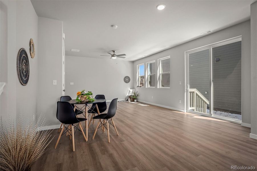 Furnished interior in a model home at Revel Crossing at Wolf Ranch – The Ascent Collection in Colorado Springs (Image 20).