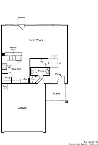 2D floor plan layout of this home in Southton Cove, Elmendorf, TX (Image 5).