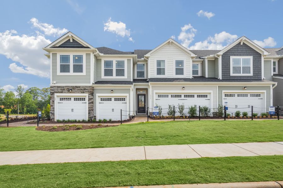 Representative exterior photo of a completed home built from the Claymore by Mattamy Homes in Magnolia Park Townes, Garner, NC (Image 20).