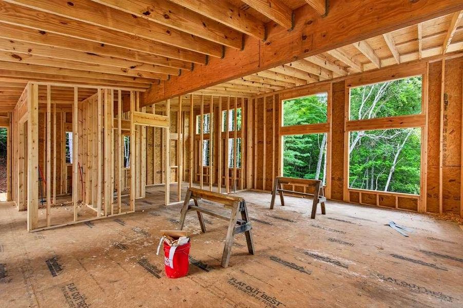 In-progress construction of a new home in , Cherry Log, GA (Image 25).