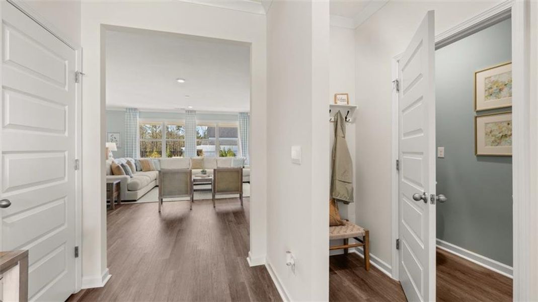 Furnished interior view inside a new home in Kingston Ranch at Lake Oconee, Buckhead (Image 25).