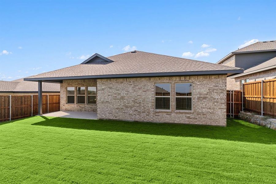 Front exterior of a new home in Aspire at Noble Ridge, Howe, TX, highlighting curb appeal (Image 2). Front exterior of a new home in Aspire at Noble Ridge, Howe, TX, highlighting curb appeal (Image 2).