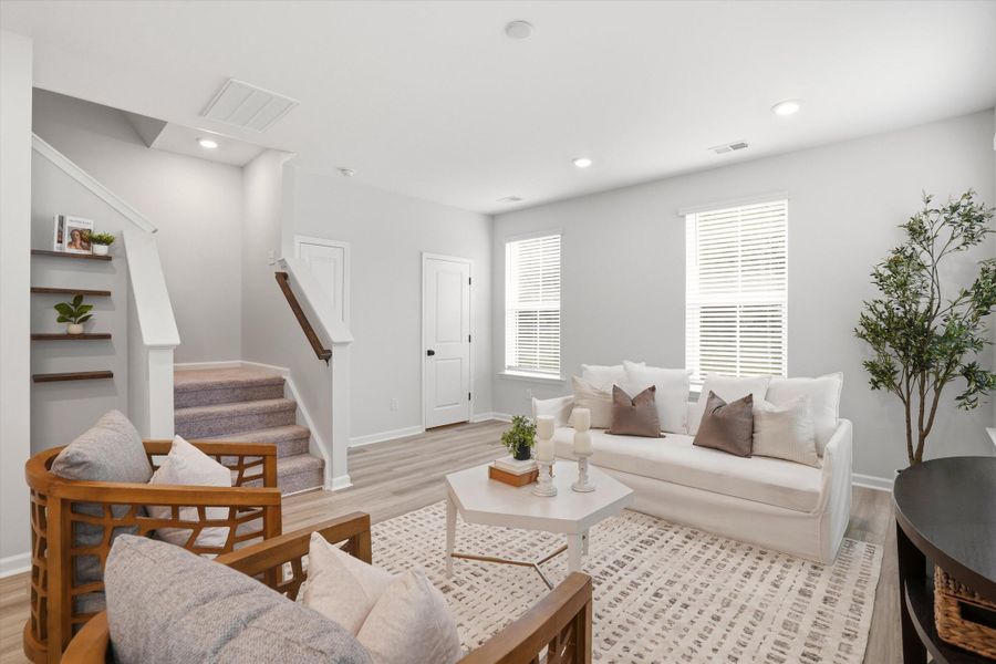 Furnished interior view inside a new home in , Moncks Corner (Image 8). Furnished interior view inside a new home in , Moncks Corner (Image 8).