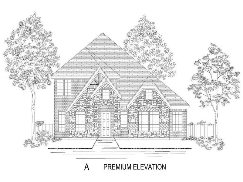 Representative rendering of the exterior for the Royal R (w/Game) by First Texas Homes (Image 1). Representative rendering of the exterior for the Royal R (w/Game) by First Texas Homes (Image 1).