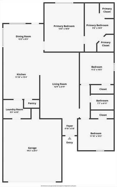 2D floor plan layout of this home in , Granbury, TX (Image 5).
