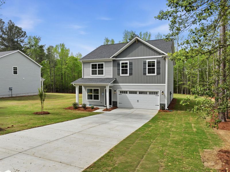 Representative exterior photo of a completed home built from the Loblolly Select N by McGuinn Homes in Broadway Lake, Anderson, SC (Image 19).