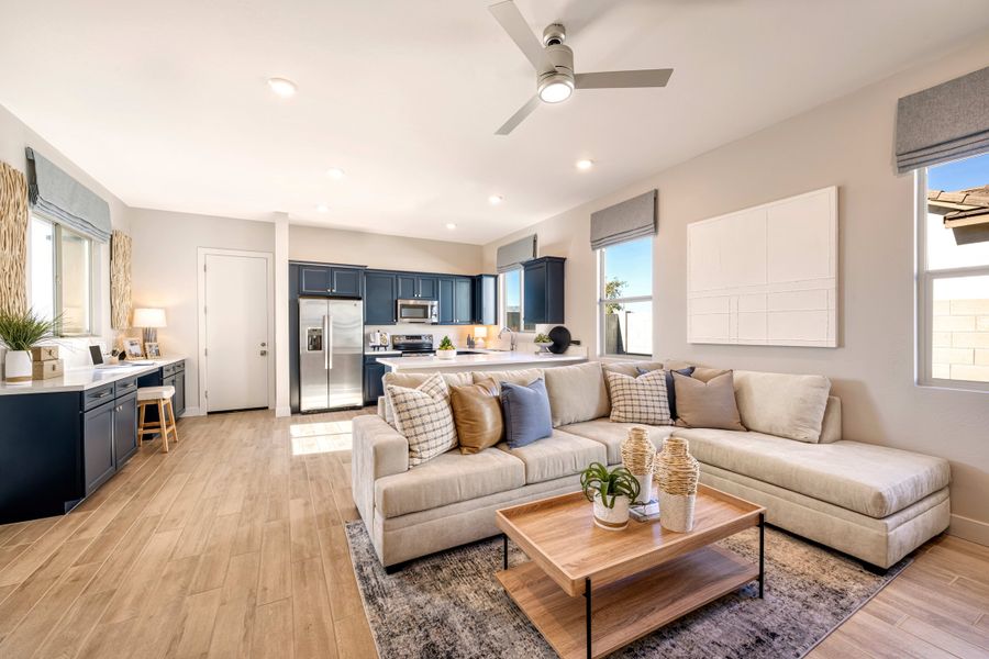 Representative furnished interior of a home built from the Gardenia Plan 5009 by Tri Pointe Homes in Abel Ranch, Goodyear (Image 11).