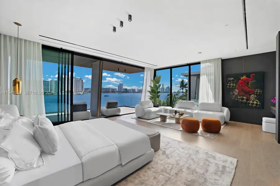 Furnished interior view inside a new home in , Miami Beach (Image 16).