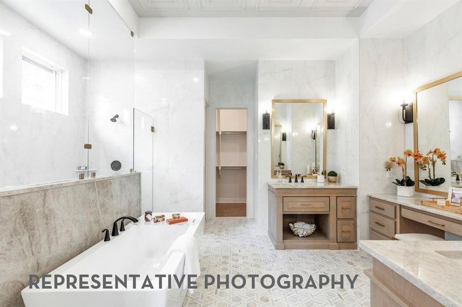 Furnished interior view inside a new home in Mosaic, Celina (Image 9).