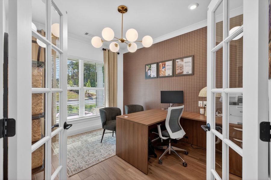 Representative furnished interior of a home built from the Riverton by Pulte Homes in Riversprings, Dacula (Image 58).