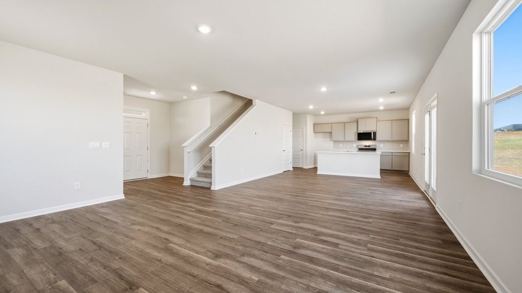 Representative unfurnished interior of a home built from the Flora by D.R. Horton in Fox Crossing, Griffin (Image 13).