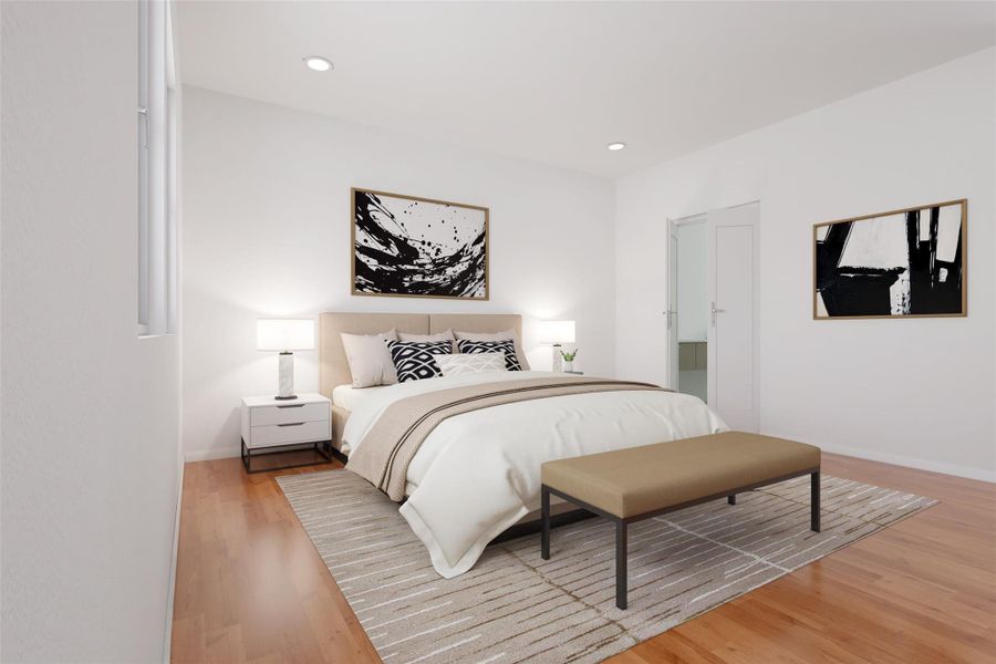 Digital Rendering of the Primary Bedroom Digital Rendering of the Primary Bedroom