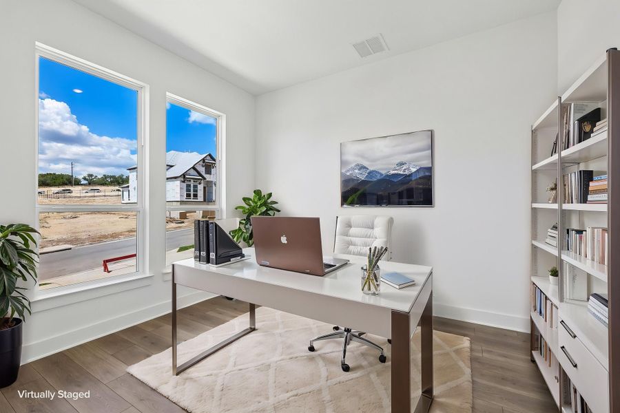 Representative furnished interior of a home built from the Rainey by Taylor Morrison in Santa Rita Ranch, Liberty Hill (Image 10).