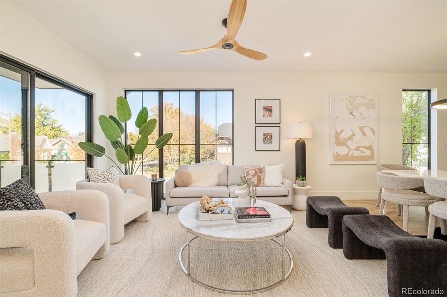 Furnished interior view inside a new home in , Denver (Image 17).