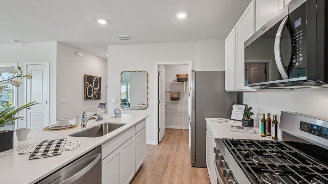 Furnished interior view inside a new home in Palmetto Landing at Babcock Ranch Express, Punta Gorda (Image 11).
