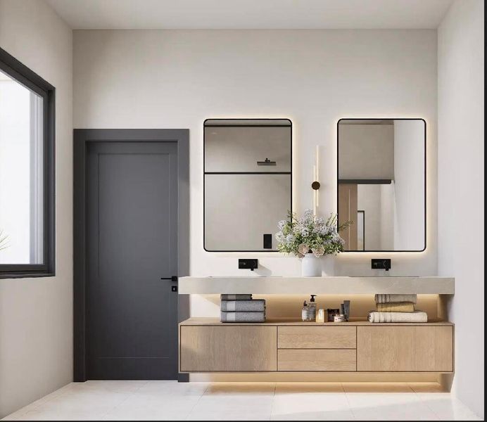 Furnished interior view inside a new home in , Delray Beach (Image 15).