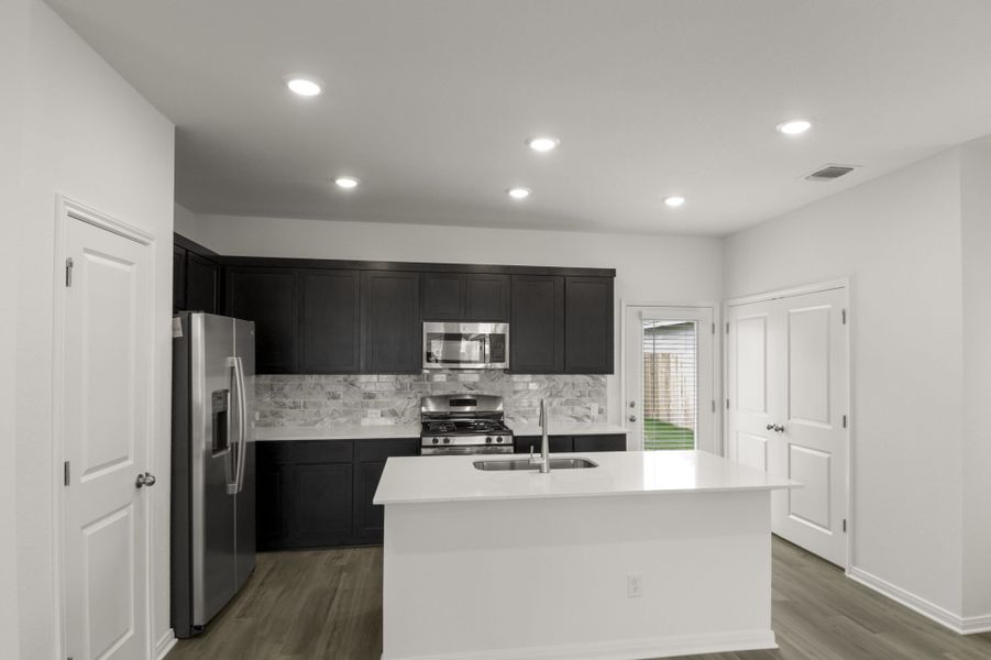 Furnished interior view inside a new home in Blanco Vista, San Marcos (Image 12).