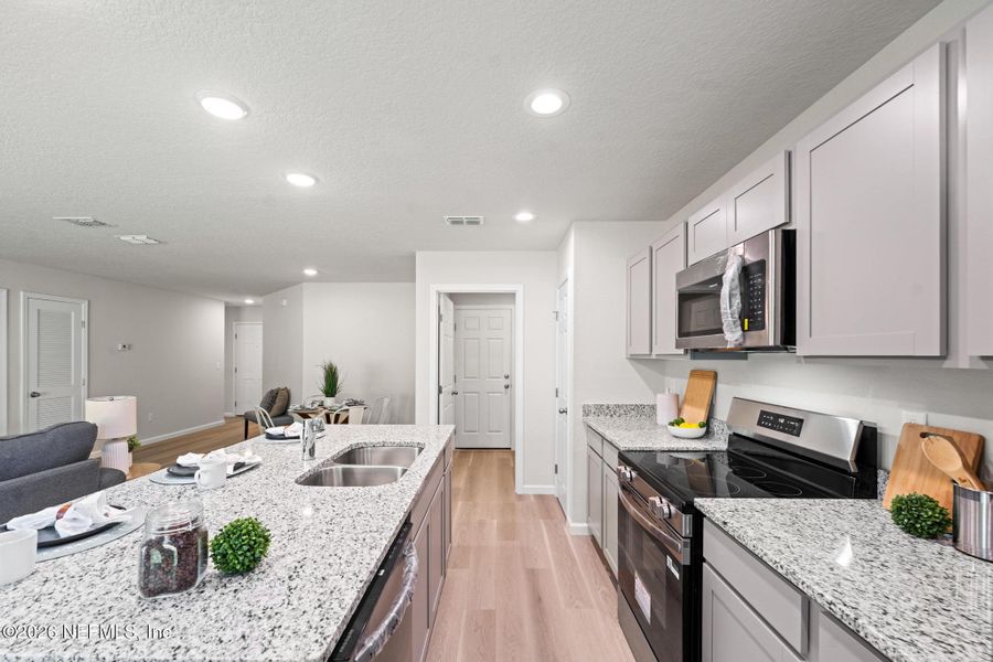 Furnished interior view inside a new home in , Jacksonville (Image 10).