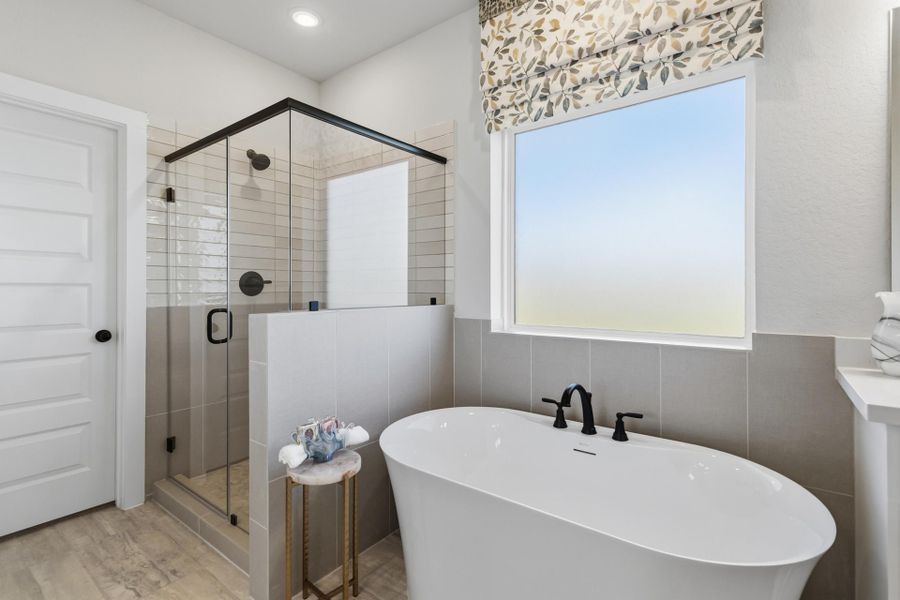 Representative furnished interior of a home built from the Lubbock by First America Homes in Villas Las Flores, Floresville (Image 25).