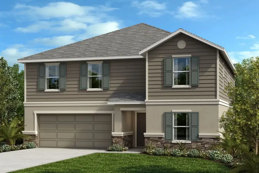 Exterior F with optional stone Exterior F with optional stone
