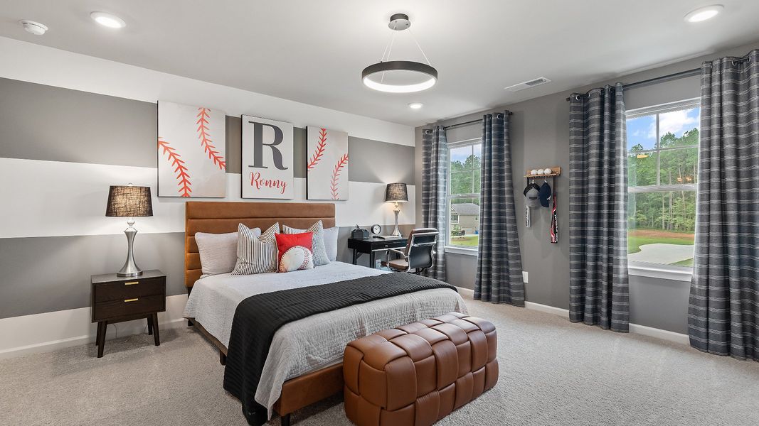 Furnished interior view inside a new home in Cambria at Traditions, Hampton (Image 24).