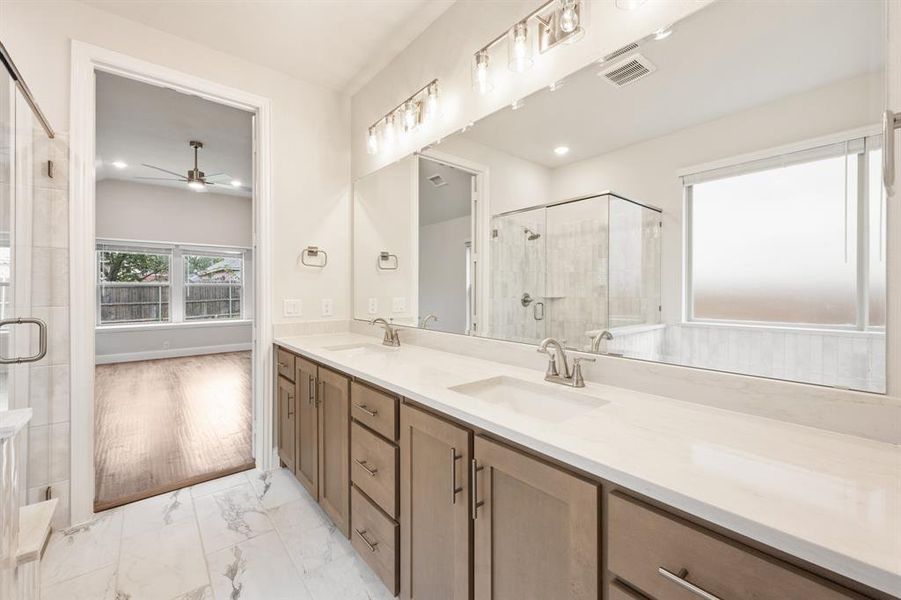 Furnished interior view inside a new home in Mockingbird Heights Classic 60, Midlothian (Image 18).
