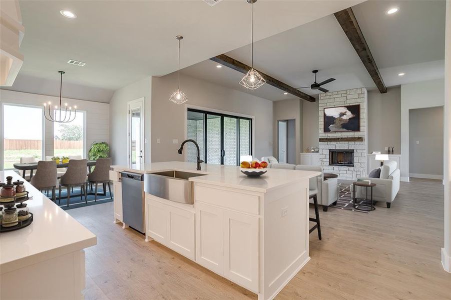 Furnished interior view inside a new home in Paloma Ranches, New Fairview (Image 3).