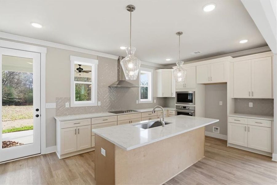 Furnished interior view inside a new home in , Statham (Image 6).