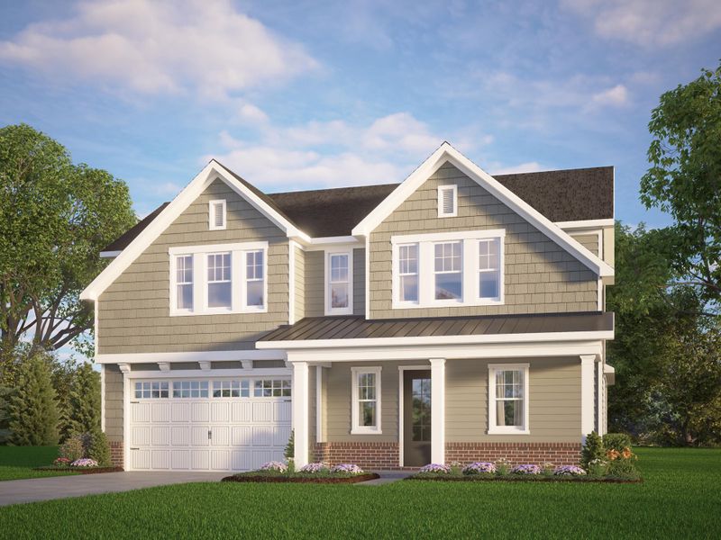 Representative exterior photo of a completed home built from the The Highland by RobuckHomes in WyndWater, Hampstead, NC (Image 2). Representative exterior photo of a completed home built from the The Highland by RobuckHomes in WyndWater, Hampstead, NC (Image 2).