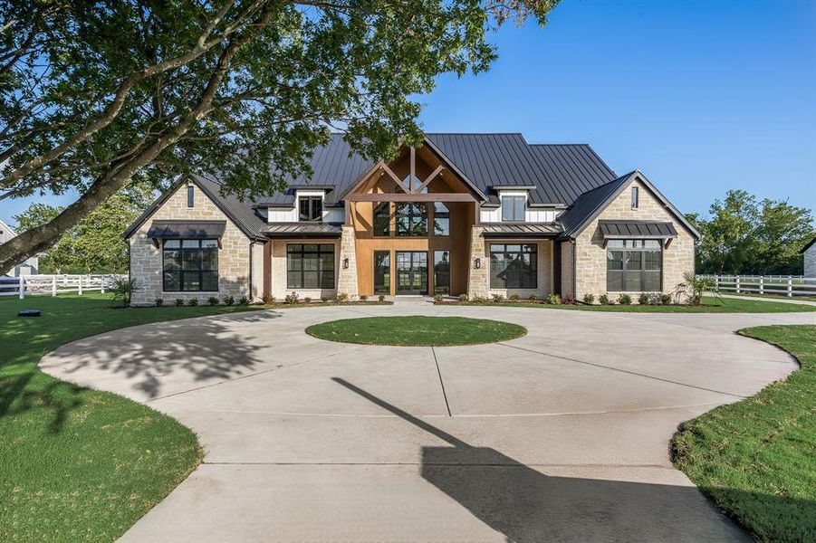 Front exterior of a new home in , McLendon-Chisholm, TX, highlighting curb appeal (Image 2). Front exterior of a new home in , McLendon-Chisholm, TX, highlighting curb appeal (Image 2).