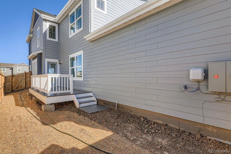 Exterior details and patio area of a home in , Thornton (Image 1). Exterior details and patio area of a home in , Thornton (Image 1).