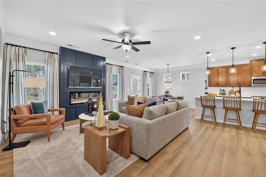 Furnished interior view inside a new home in Allen Manor, Hoschton (Image 27).
