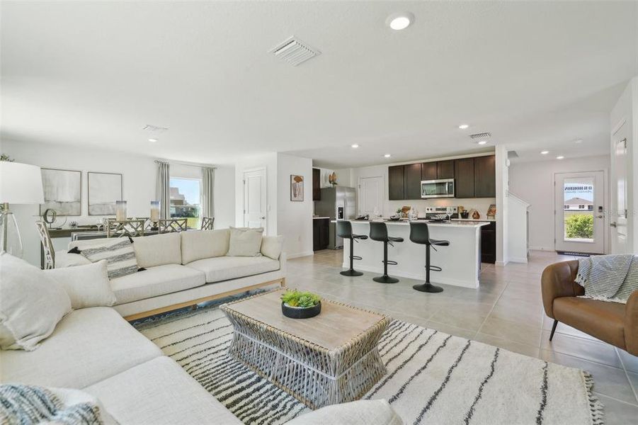 Furnished interior view inside a new home in Sherman Oaks, Brooksville (Image 4). Furnished interior view inside a new home in Sherman Oaks, Brooksville (Image 4).