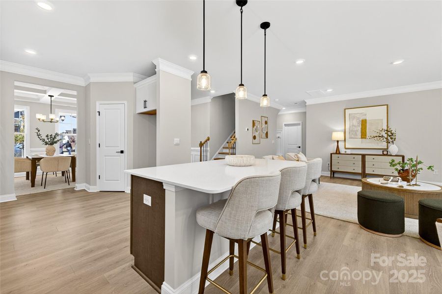 Furnished interior view inside a new home in Falls Cove, Troutman (Image 6).