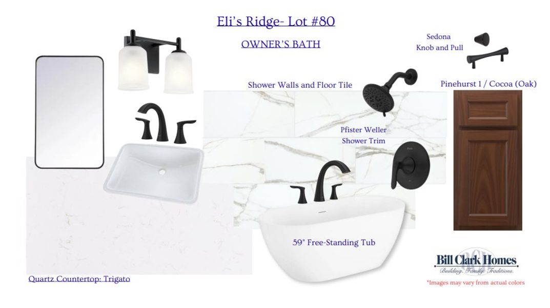 Sample of building materials used in homes in Eli's Ridge, Winterville (Image 5).