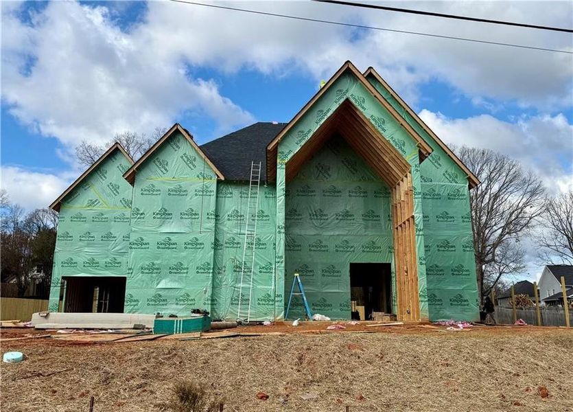 In-progress construction of a new home in , Lawrenceville, GA (Image 32).