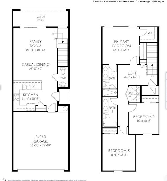 2D floor plan layout of this home in Shores at Mirada, San Antonio, FL (Image 3). 2D floor plan layout of this home in Shores at Mirada, San Antonio, FL (Image 3).