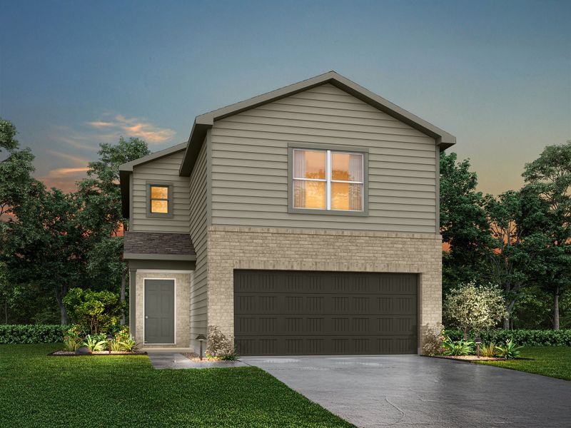 Representative exterior photo of a completed home built from the Glacier by National HomeCorp in Summit Place, Eden, NC (Image 12).