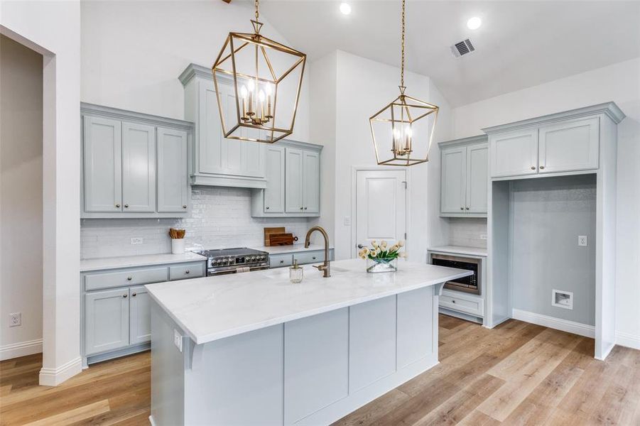 Furnished interior view inside a new home in Reserves at Trinity, Willow Park (Image 4).