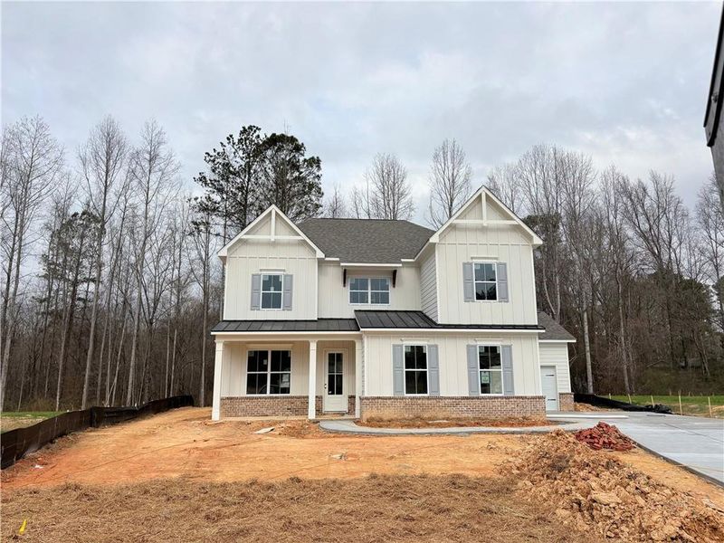 In-progress construction of a new home in Oak Valley Estates, Marietta, GA (Image 36).